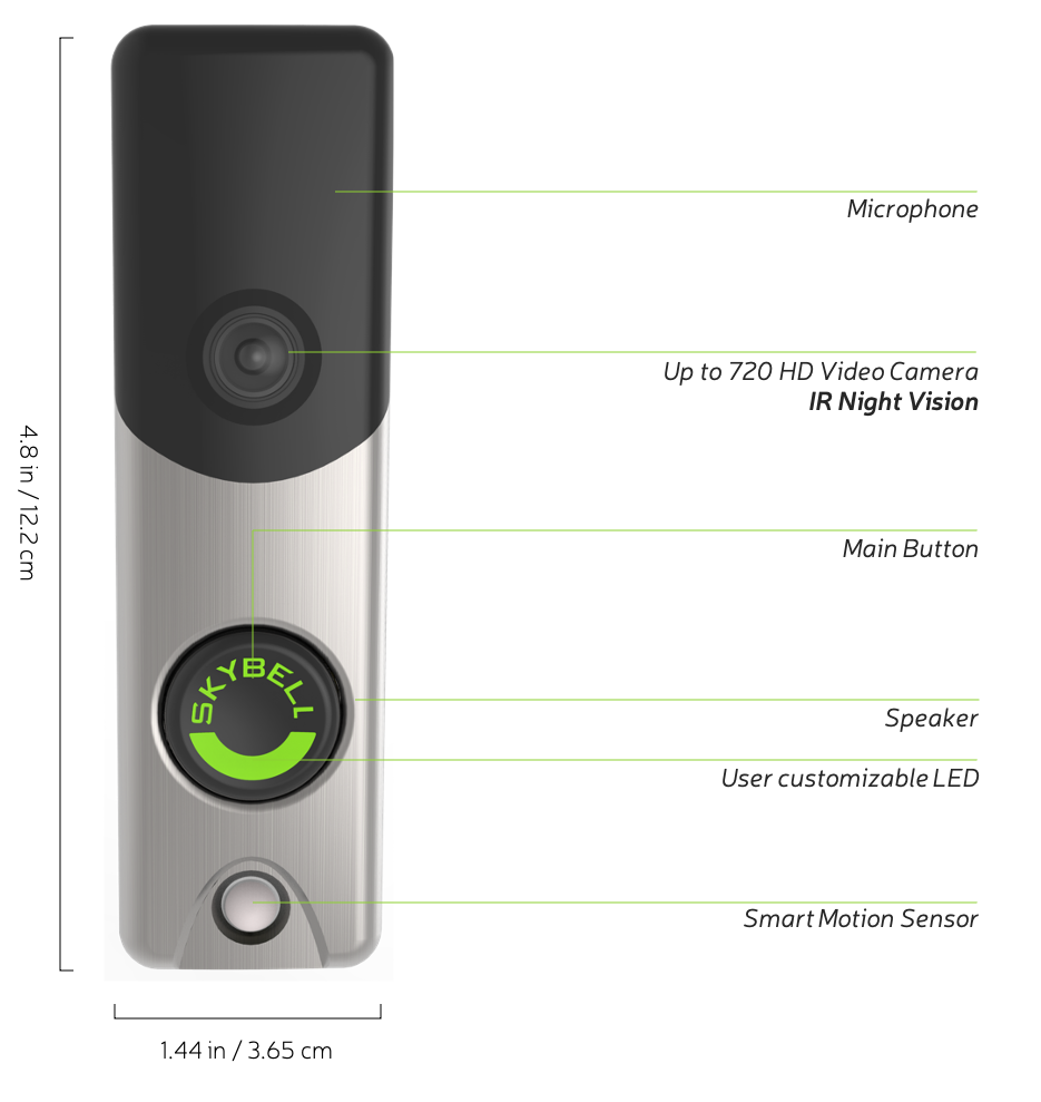 SkyBell Slim I Silver